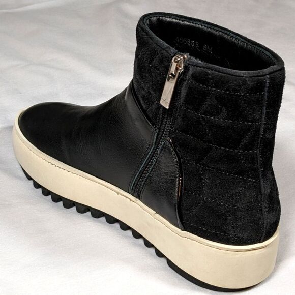 New Aquatalia Alayna Leather & Suede Ankle Side Zip Boots Made in Italy Size 8 - Picture 12 of 14